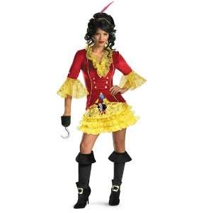 Disney Captain Hook Peter Pan Adult Woman Costume New  