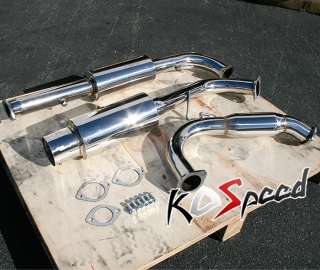 STAINLESS STEEL CATBACK CAT BACK EXHAUST SYSTEM 95 99 ECLIPSE TURBO 2G 