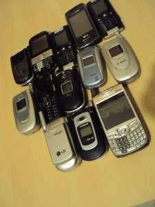 13 CELL PHONES 4 Parts Only AS IS Untested SPRINT PALM  