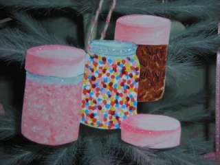 Shabby Cupcake Chic sprinkles pink mixer vintage look ornaments Simply 
