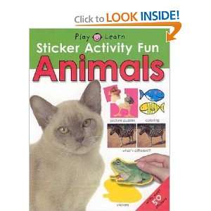  Sticker Activity Fun   Animals Roger Priddy Books