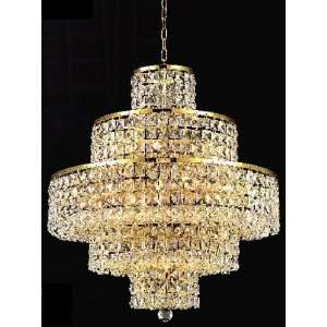  Maxim Collection 13 Light 21ö Gold Crystal Chandelier 