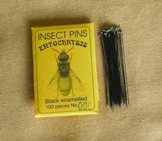 High quality insect pins for spreading butterflies, mounting beetles 