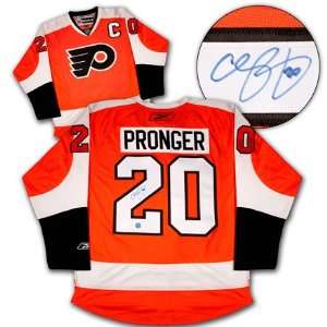  CHRIS PRONGER Philadelphia Flyers SIGNED Hockey Jersey 
