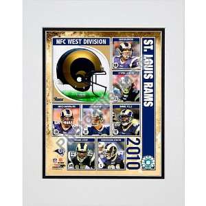  Photo File St. Louis Rams 2010 NFC West Division Matted Photo 