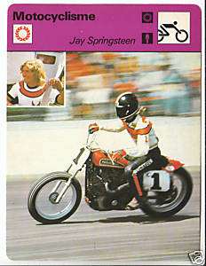 JAY SPRINGSTEEN Motorcycle FRANCE SPORTSCASTER CARD  