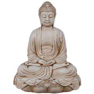  Buddha in Meditation on Lotus Sculpture