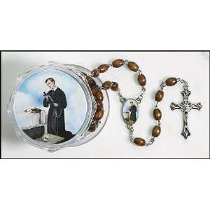 St Gerard Rosary with Two Piece Case