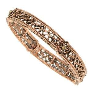  Daisy Filigree Copper Stretch Bracelet Jewelry