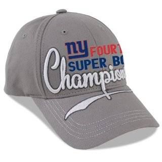 NFL New York Giants Super Bowl XLVI 4 Time Champs Twill Adjustable Hat 