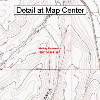  USGS Topographic Quadrangle Map   McKay Reservoir, Oregon 