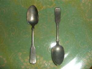 Vintage Brazil Silver Oval Spoons Two Spoons  