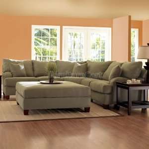   Sectional in Celadon Microsuede E64860L R CELADON Furniture & Decor