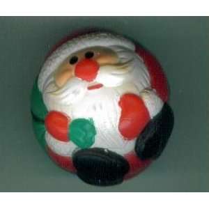  Rubber Santa Ball with Kitten in Bag. Approximately 2 