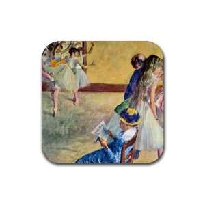  During the Dance Lessons By Edgar Degas Square Coasters 