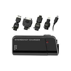  Cellet Black Emergency Charger With 5 Different Connectors 