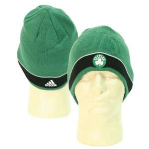  Boston Celtics Band Stripe Winter Knit Beanie Hat   Green 