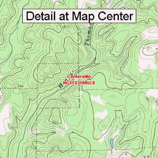   Topographic Quadrangle Map   Centerville, Texas (Folded/Waterproof