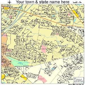  Street & Road Map of Springdale, New Jersey NJ   Printed 