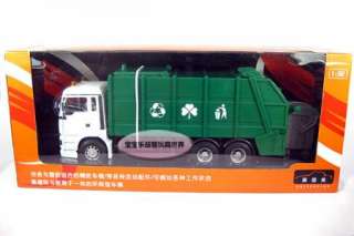 New 132 Man Garbage Truck Alloy Diecast Model Car With Box Green B459 
