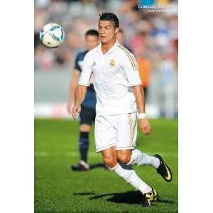  Cristiano Ronaldo in action white jersey #A POSTER 23.5 x 