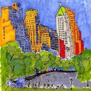  View from Central Park, Limited Edition Digital Artwork 