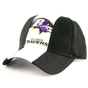   Ravens Center Stripe Adjustable Baseball Hat