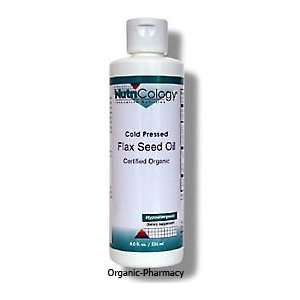 Cold Pressed Flax Seed Oil   Certified Organic (Heat Sensitive)   8 oz 
