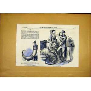  Paris Fashions Drinking Horn QueenS College Print 1849 