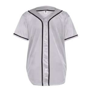 Badger Mesh Braided Custom Baseball Jerseys SILVER/BLACK A3XL  