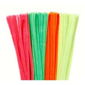  Chenille Stems Neon Asst 6mmx12 100pc/box Arts, Crafts & Sewing