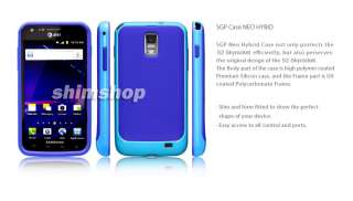 Samsung Galaxy S2 Skyrocket AT&T I727 SGP Neo Hybrid Blue Soft Case 