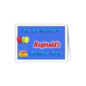  Reginalds Birthday, Invitation to the Party Card Toys 