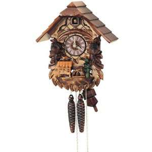  Anton Schneider Cuckoo Clock, Deer by Feeder, Model #1113 