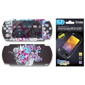   PSP 2000 Slim Skin Decal Sticker plus Screen Protector   Paint Splash