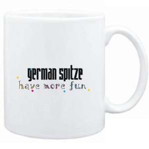  Mug White German Spitze have more fun Dogs Sports 