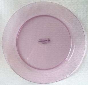 DINNER PLATES Plastic Acrylic Precisioncraft Orchid NEW Casual 