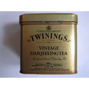 Twinings Vintage Darjeeling Tea Tin   Pack of 2  Grocery 