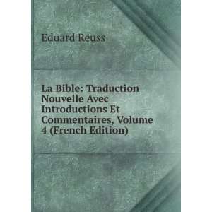   Et Commentaires, Volume 4 (French Edition) Eduard Reuss Books