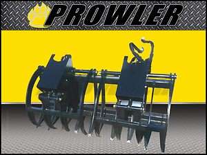 71 Prowler Skid Steer Tractor Grapple Root Rake, Bobcat, Cat, Kubota 