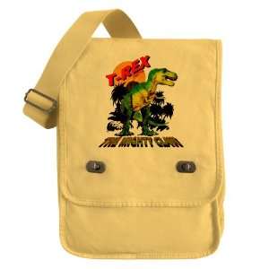 Messenger Field Bag Yellow T Rex Dinosaur The Mighty Claw 