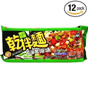 Wu Mu Jah Jan Flavour Ramen, 12 Ounce Bags (Pack of 12)  