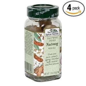 Spice Hunter Whole Nutmeg, 1.9 Ounce Containers (Pack of 4)  