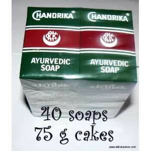  40 Chandrika Ayurvedic Soap Bars   Original Package   low 