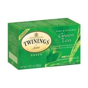 Twinings Green Tea, Tea bags, 20 Count Boxes (Pack of 6)  