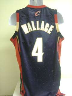 NBA Cleveland Cavaliers Blue #4 Wallace Jersey Size XXL/2XL  
