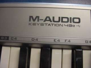 AUDIO Keystation 49e USB Computer Midi Keyboard (WORKING)  