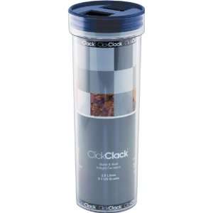   Stack and Seal 2.1 Quart Spaghetti Canister, Blue Lid