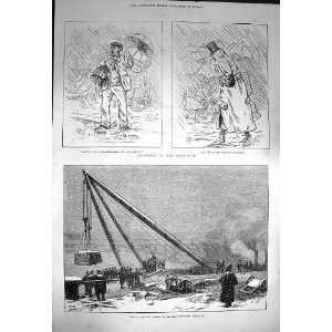  1872 Shears Chatham Extension Dockyard Boat Race Scene 