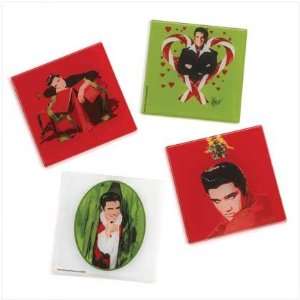  Elvis Presley Christmas Coaster Set